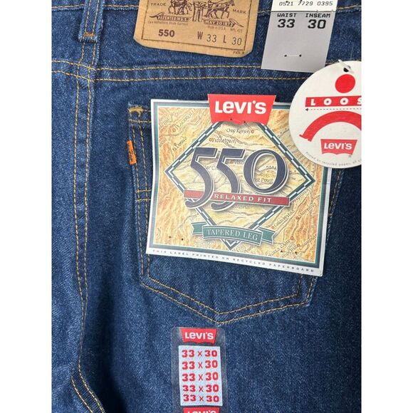 Vintage Levi’s 505 Orange Tab Jeans Men’s Size 33X30 Deadstock NWT 90s USA Loose - Picture 3 of 12